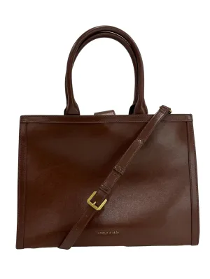 Brown Open Tote Bag