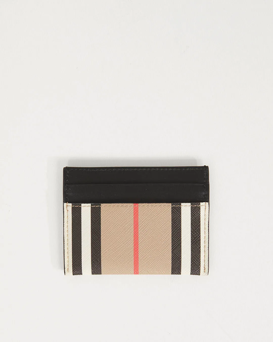 Burberry Nova Check Print Coated Canvas & Leather Card Holder