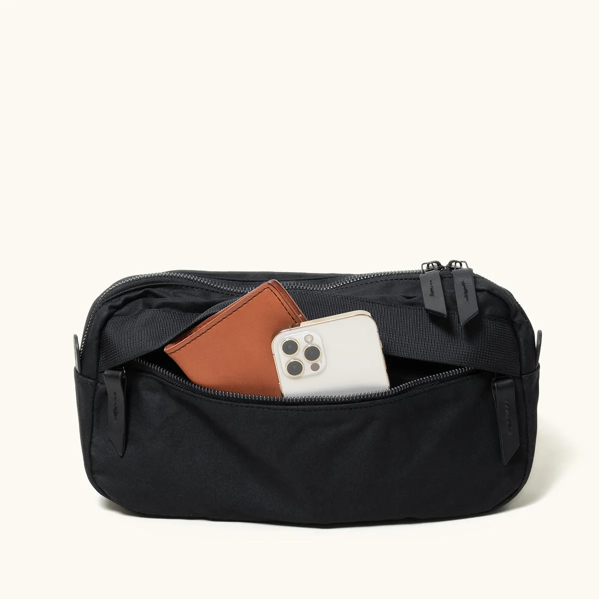 Canyon Crossbody Pack - Onyx (Waxed Canvas)
