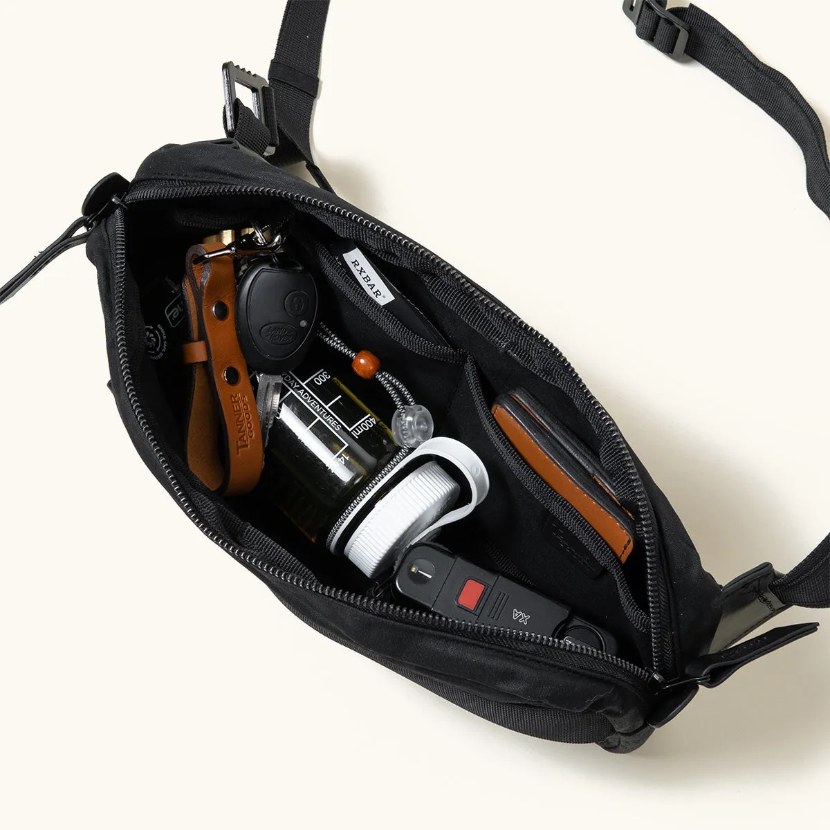 Canyon Crossbody Pack - Onyx (Waxed Canvas)