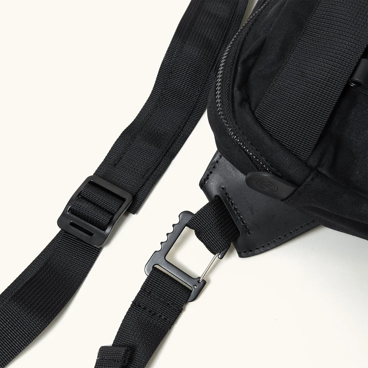 Canyon Crossbody Pack - Onyx (Waxed Canvas)