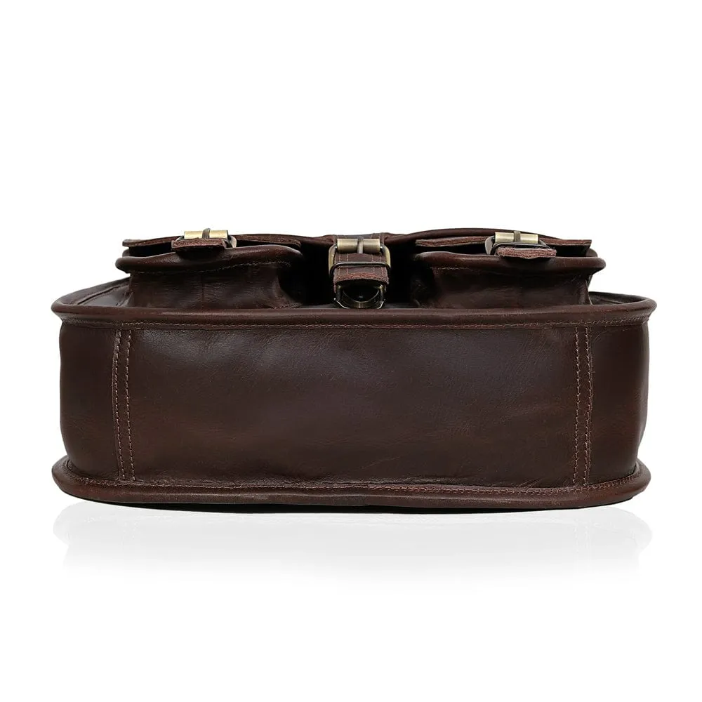 Caroline Full Grain Leather Saddlebag