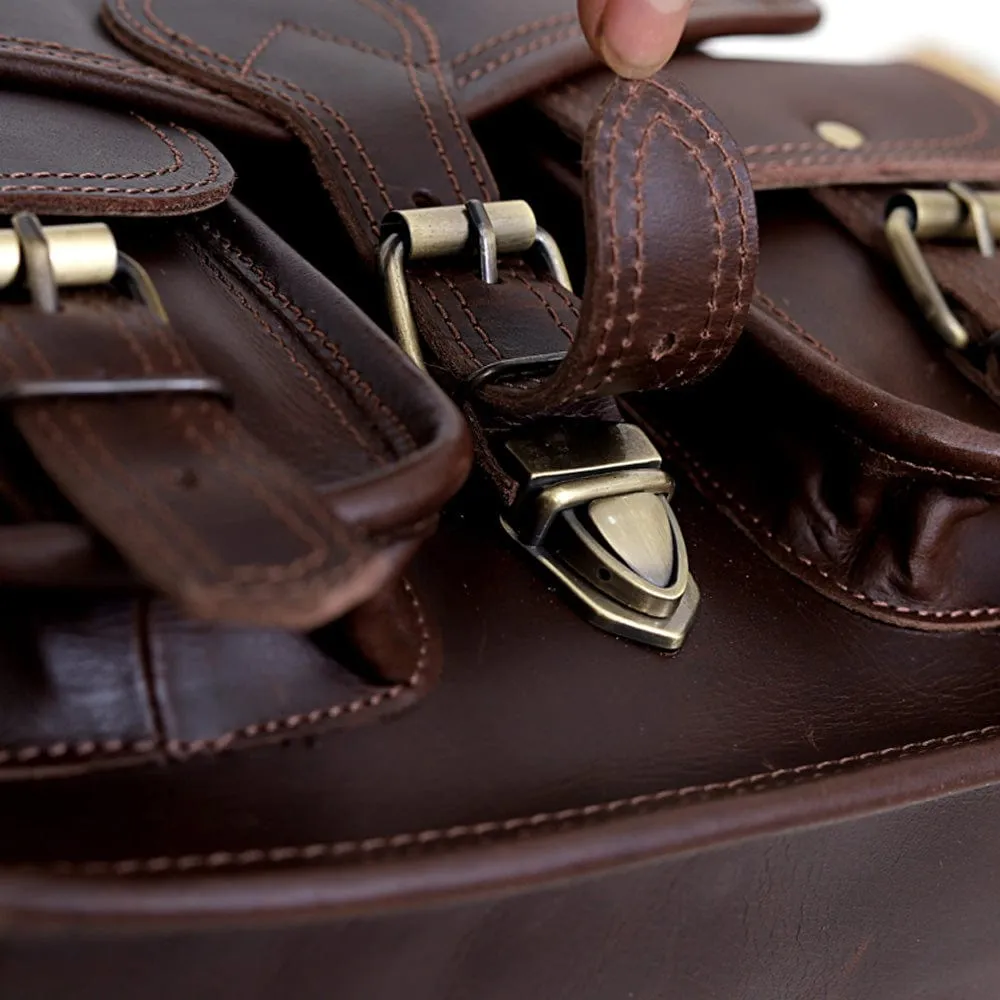 Caroline Full Grain Leather Saddlebag