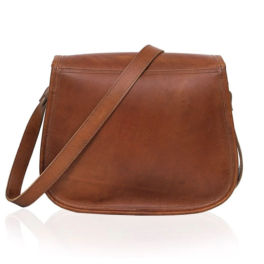 Caroline Full Grain Leather Saddlebag