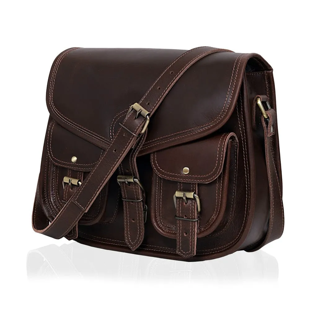 Caroline Full Grain Leather Saddlebag