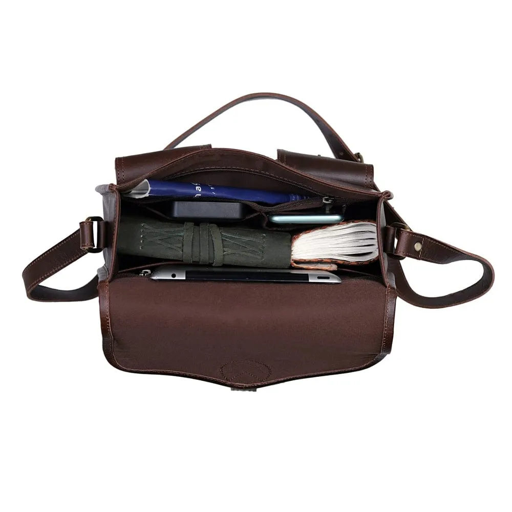 Caroline Full Grain Leather Saddlebag