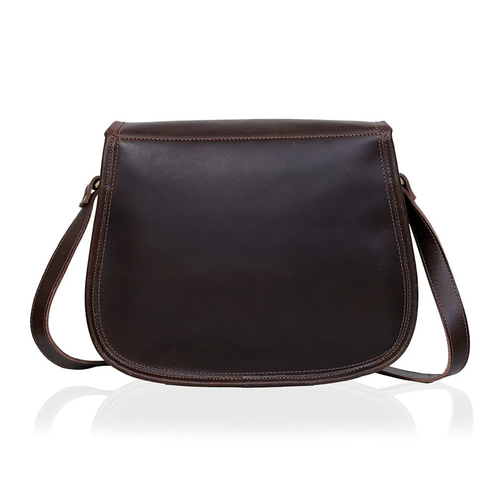Caroline Full Grain Leather Saddlebag