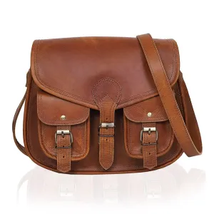 Caroline Full Grain Leather Saddlebag