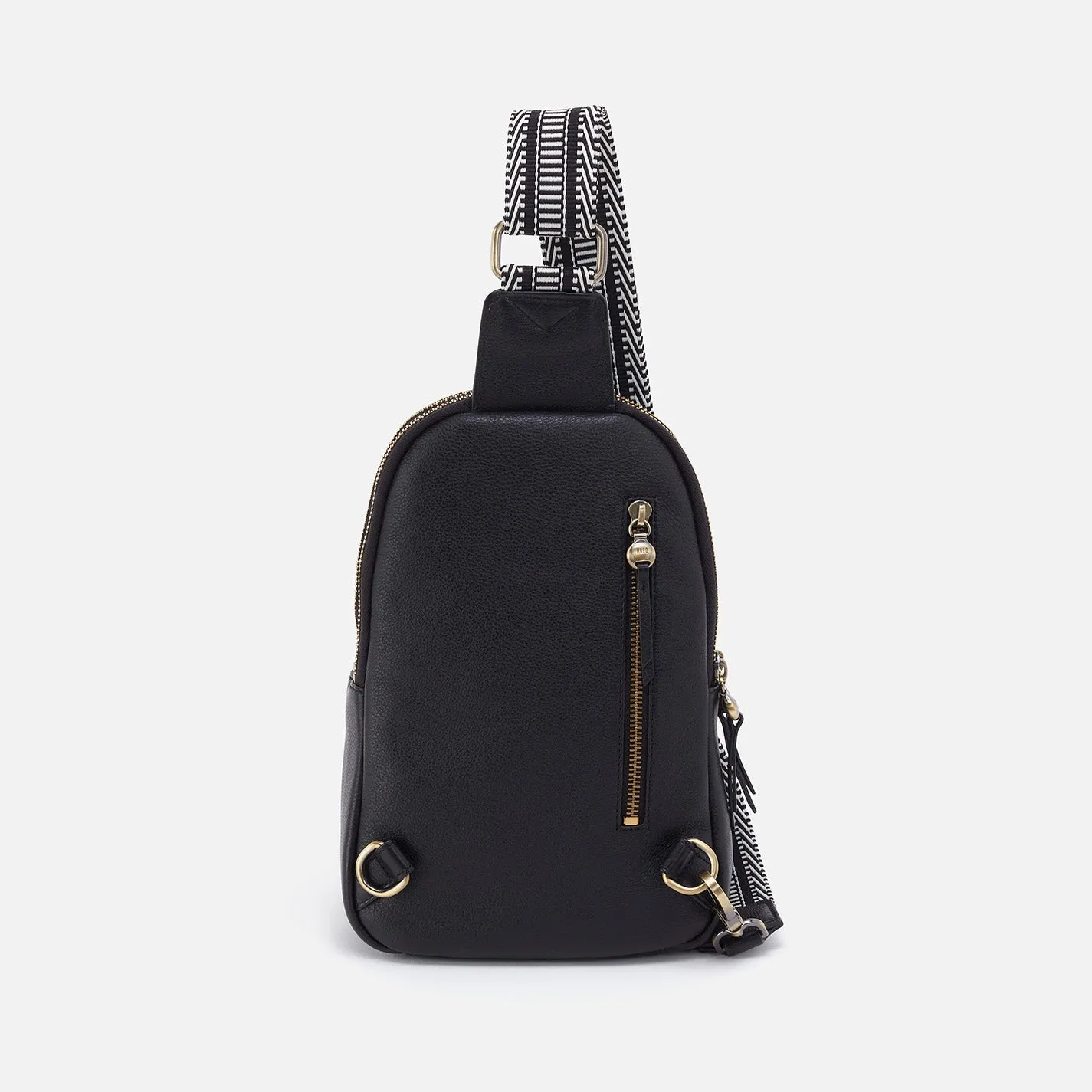 Cass Sling In Pebbled Leather - Black