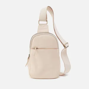 Cass Sling In Pebbled Leather - Cream