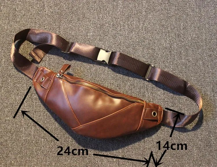 Casual Pu Leather Chest Bag