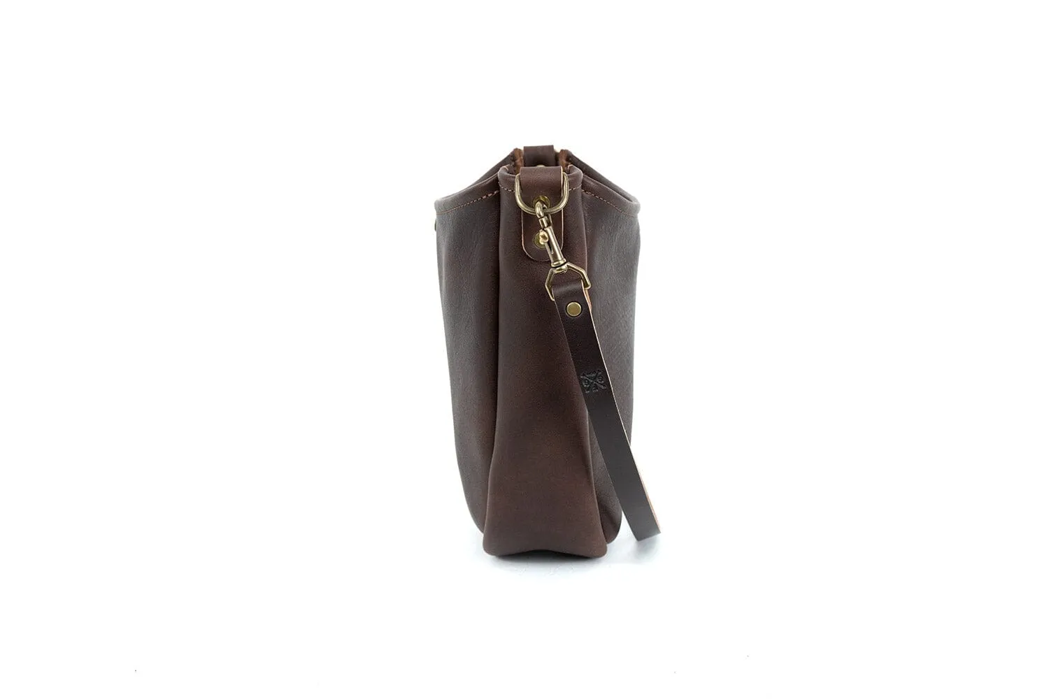 CELESTE LEATHER HOBO BAG - MOCHA
