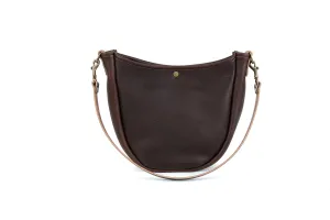 CELESTE LEATHER HOBO BAG - MOCHA