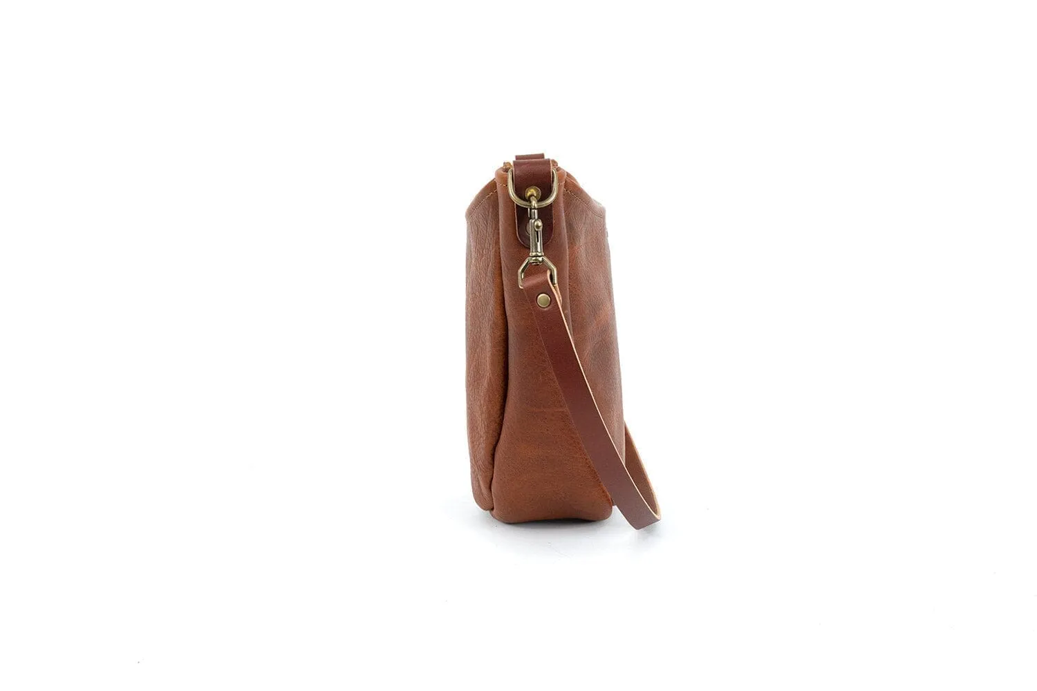 CELESTE LEATHER HOBO BAG - SMOKEY BLUE