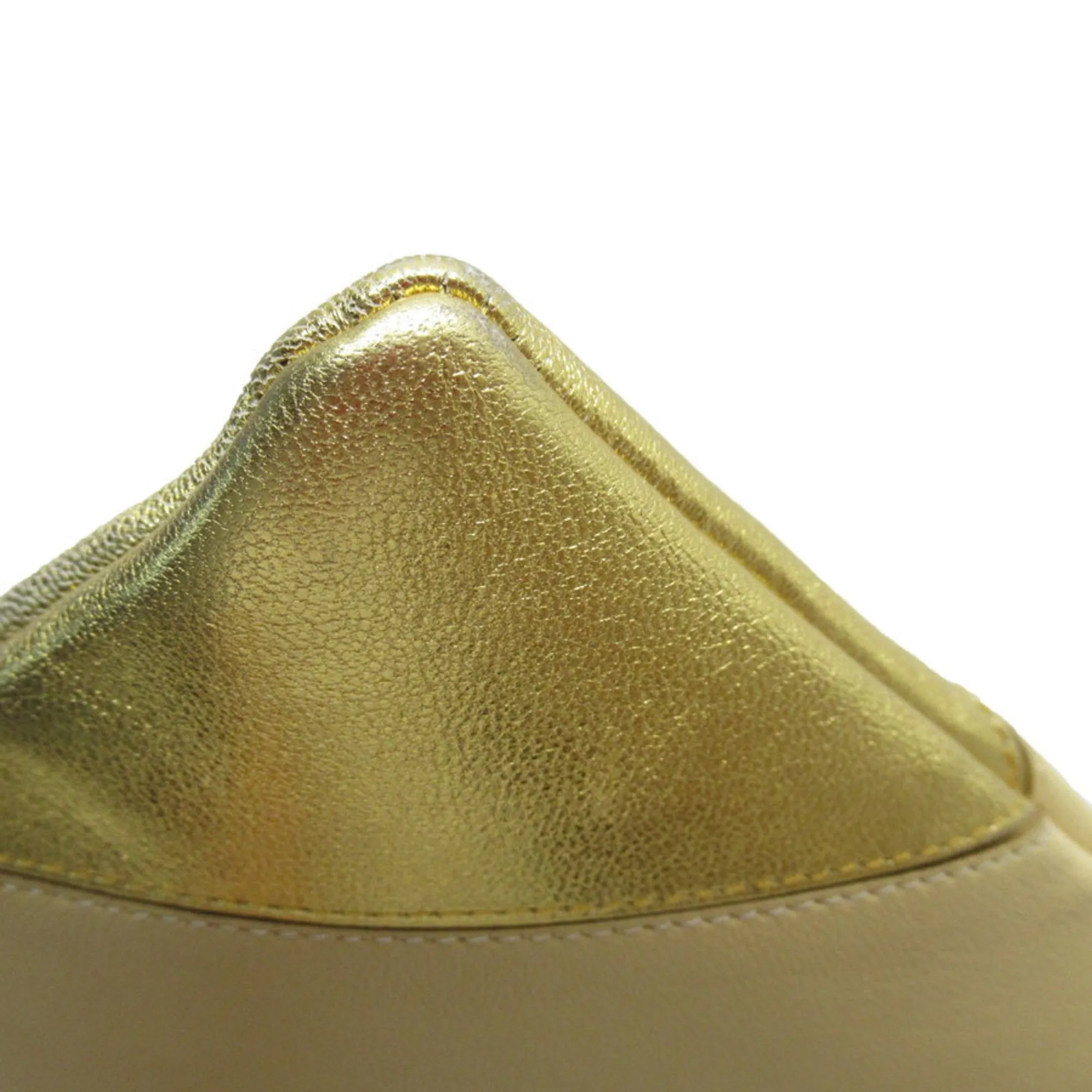 CELINE Clutch bag Leather Yellow x Gold Men's Women's t18970a