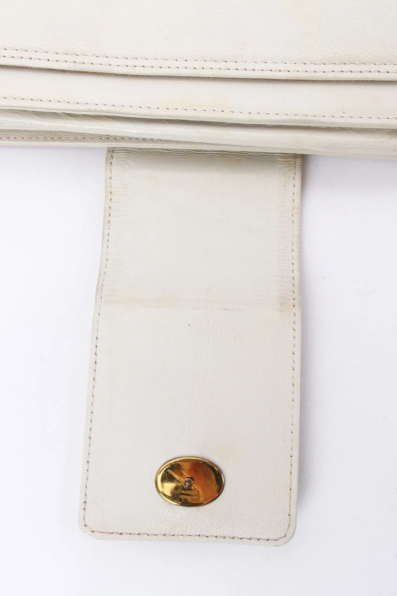 Chain Leather Envelope Clutch