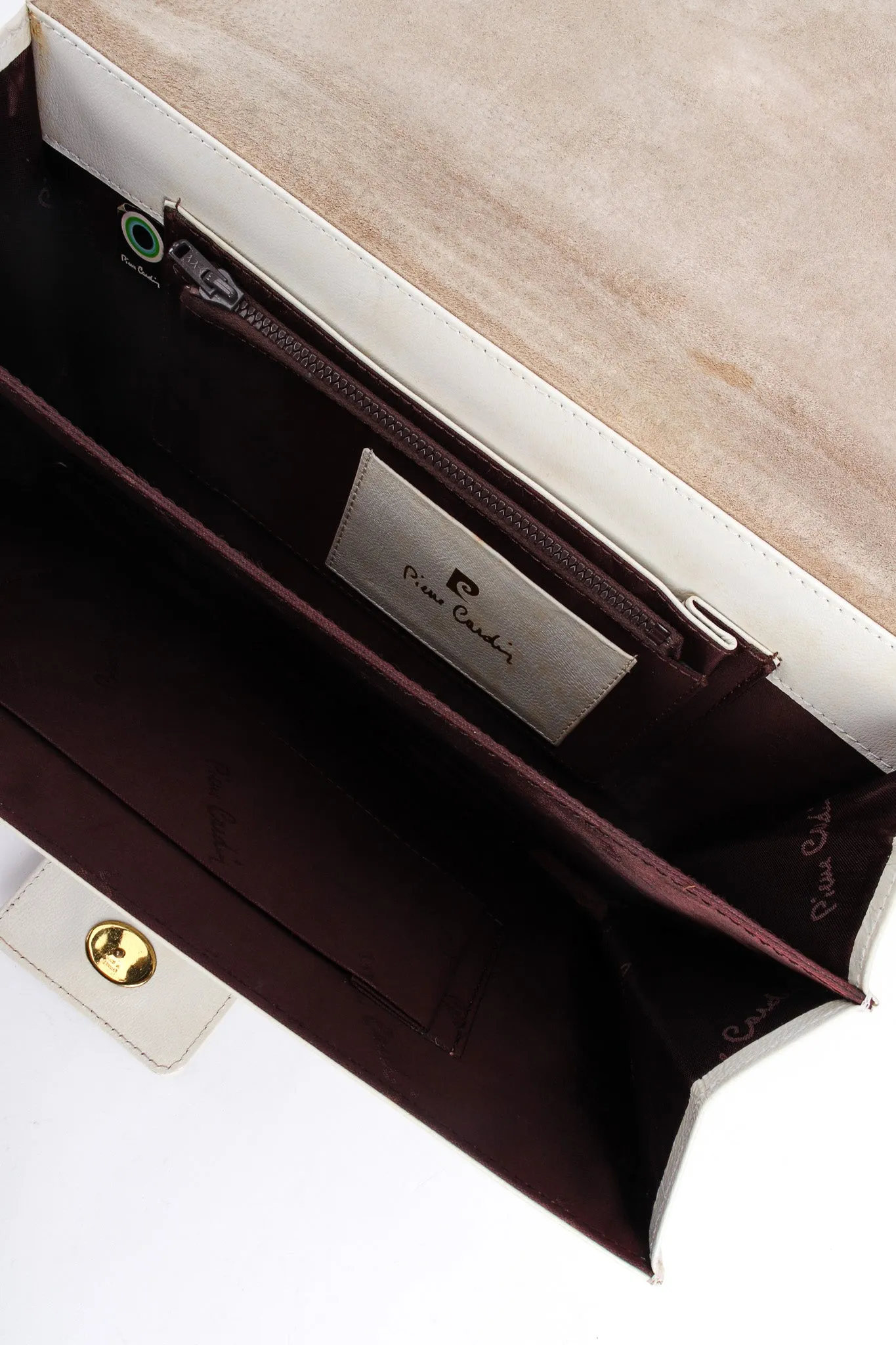 Chain Leather Envelope Clutch
