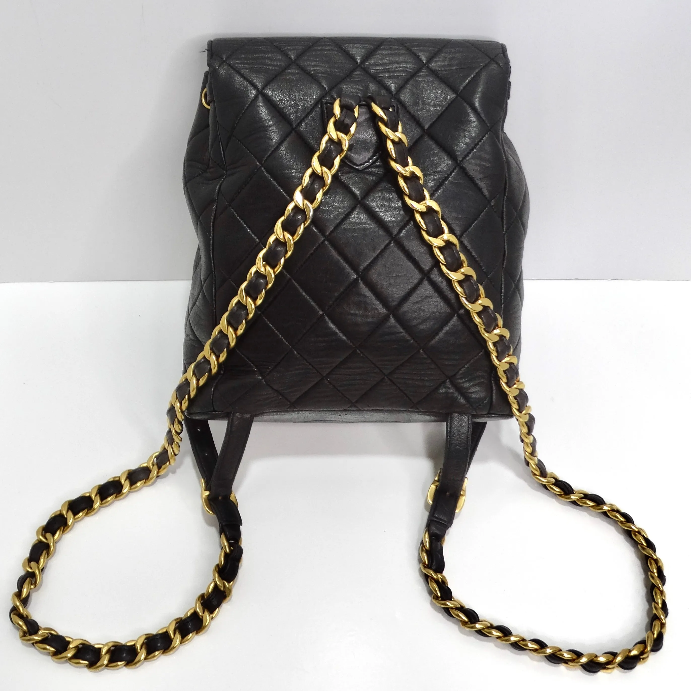 Chanel 1990s Lambskin Quilted Backpack