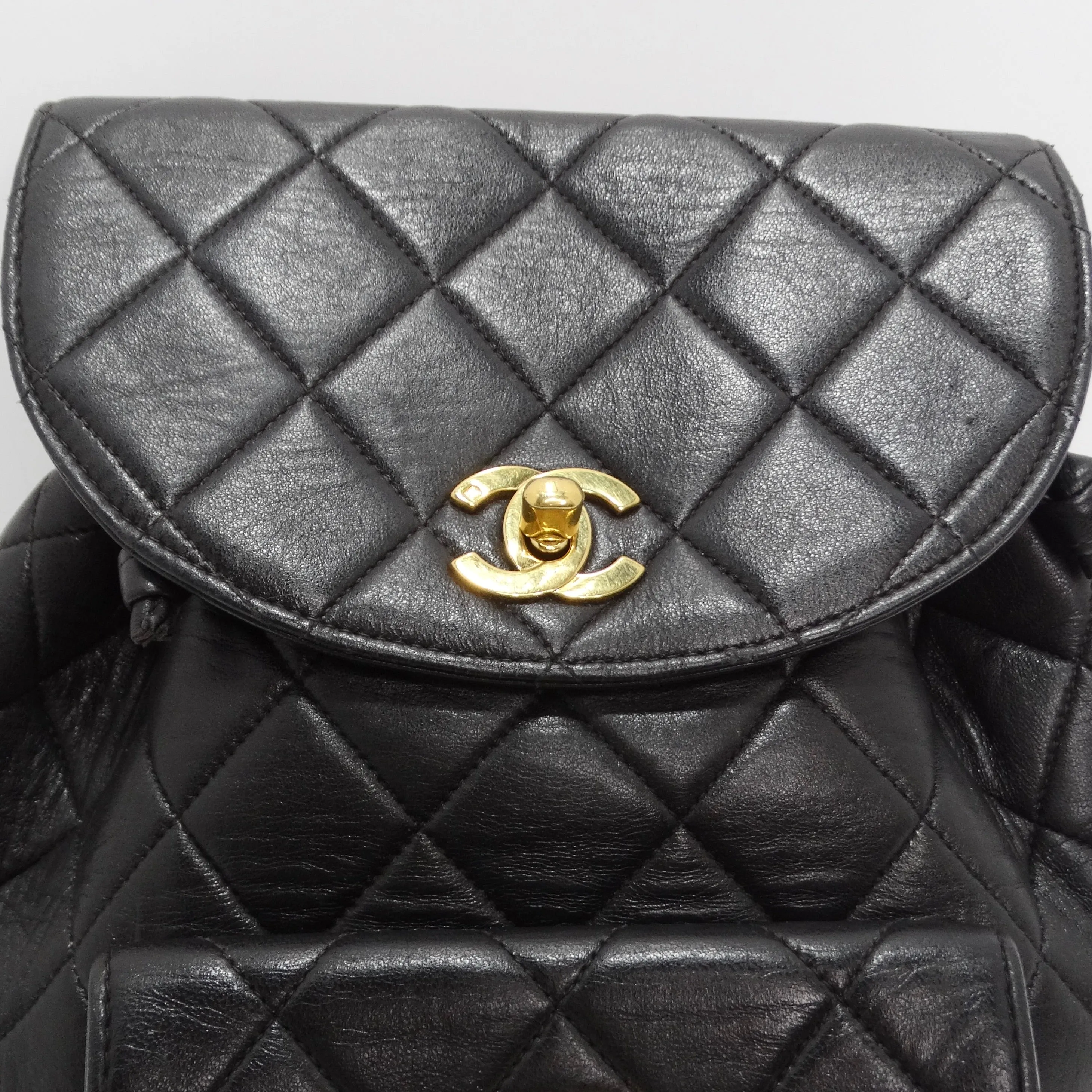 Chanel 1990s Lambskin Quilted Backpack
