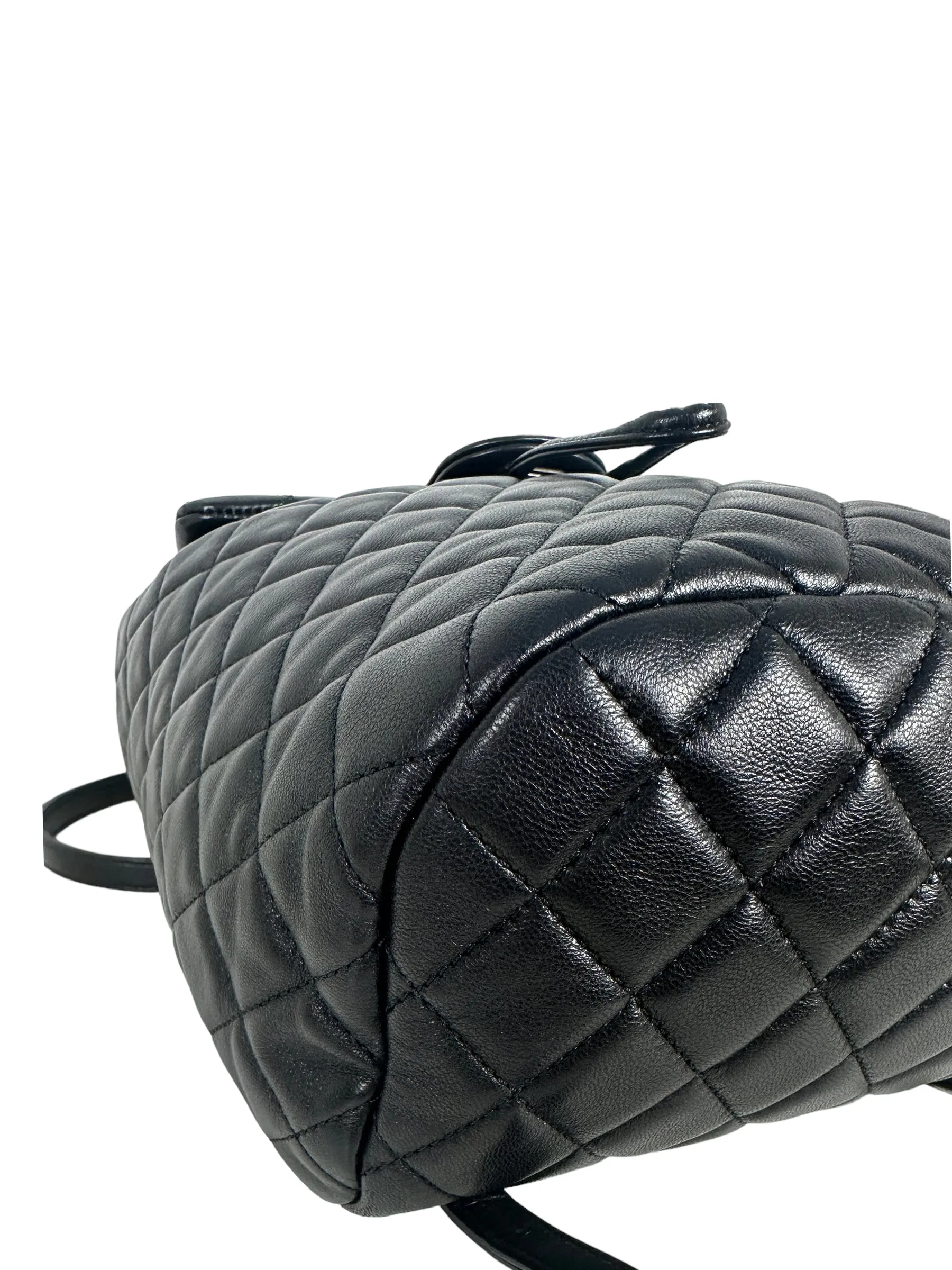 Chanel Black Lambskin Quilted Small Urban Spirit Backpack Bag