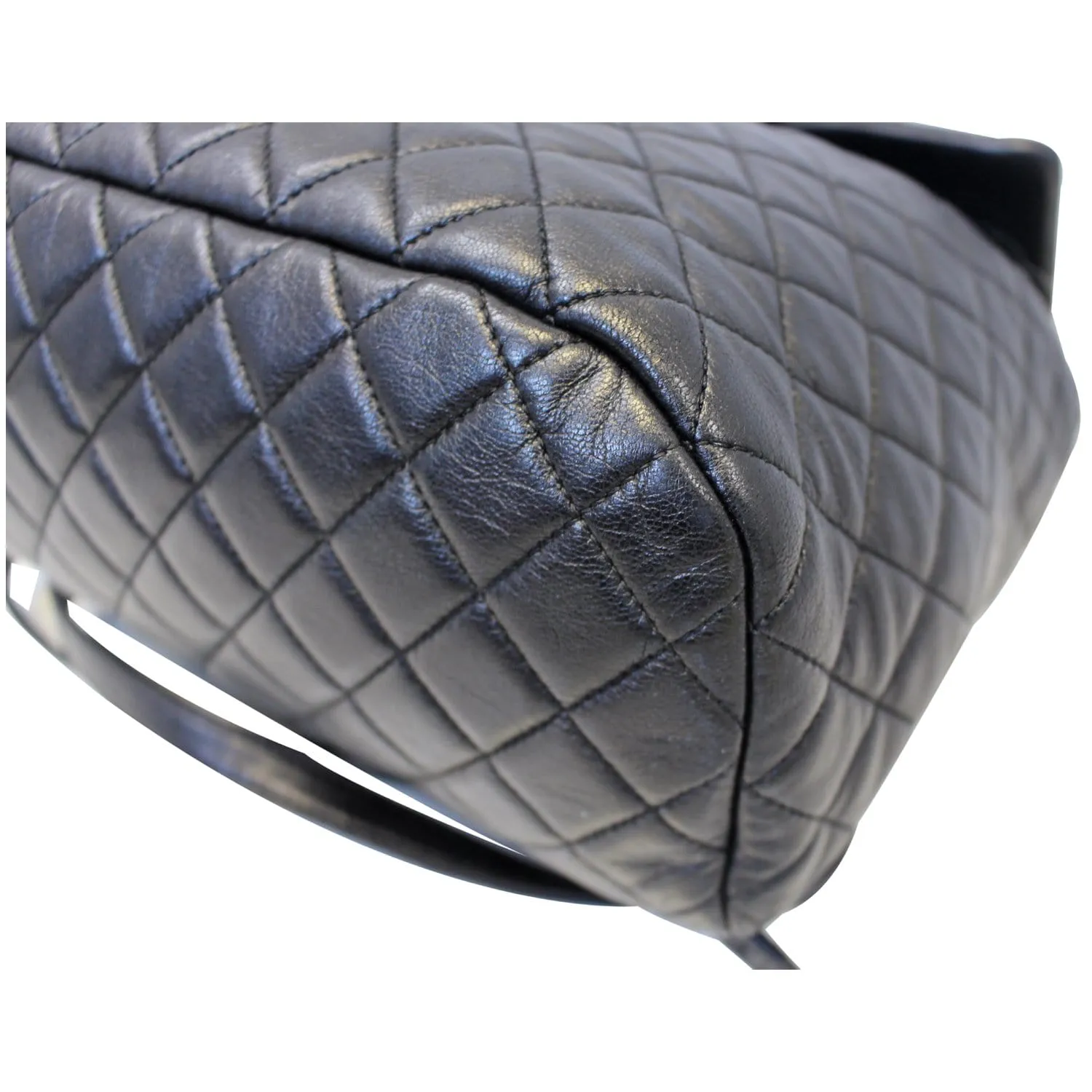 CHANEL Urban Spirit Lambskin Leather Backpack Bag Black