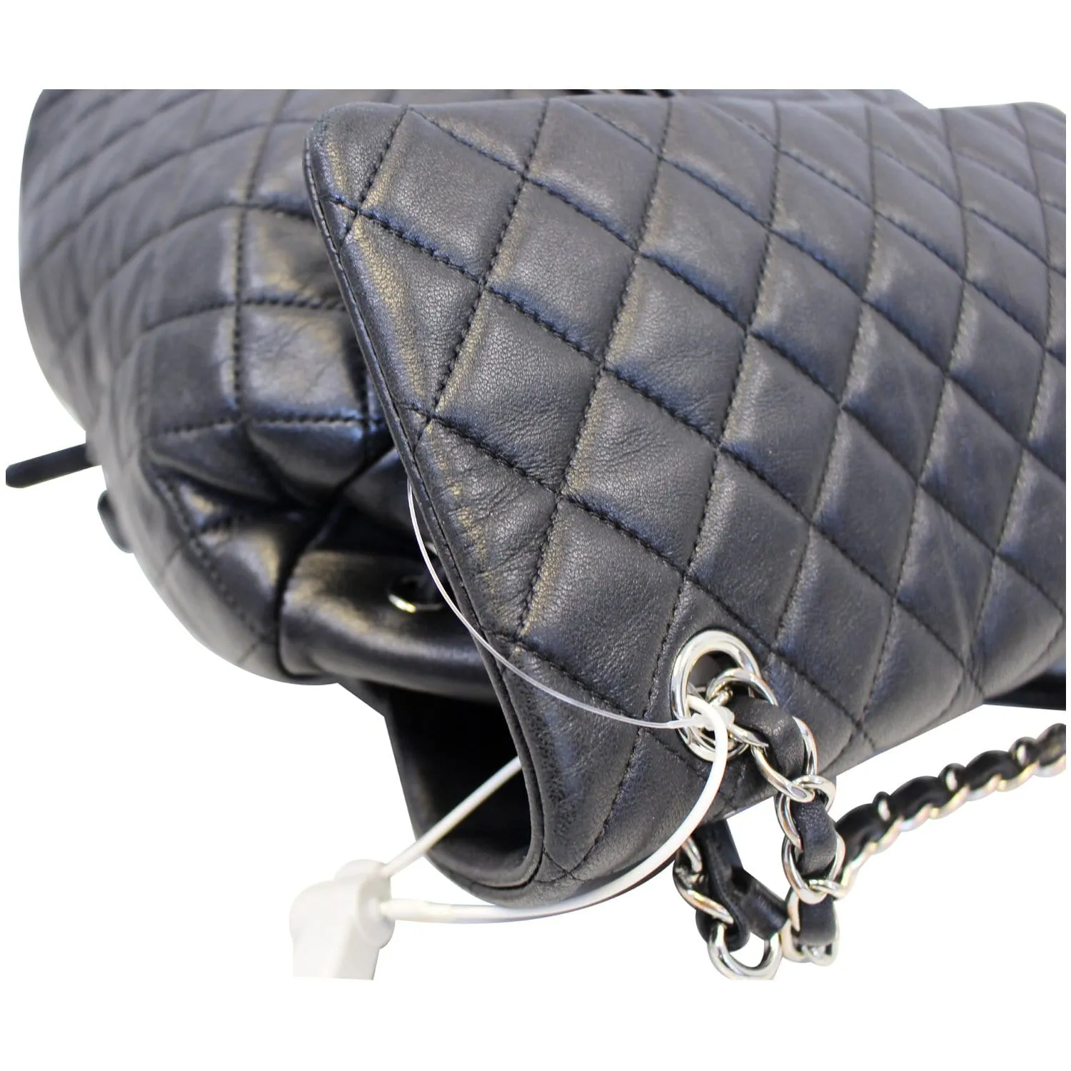 CHANEL Urban Spirit Lambskin Leather Backpack Bag Black