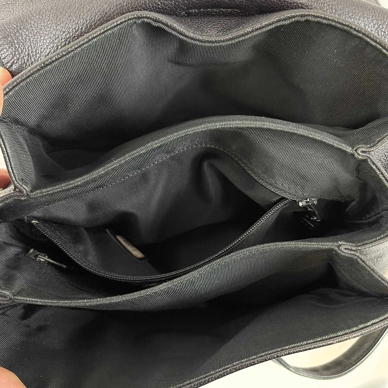 Chanel Vintage 90's Caviar CC Black Backpack Bag
