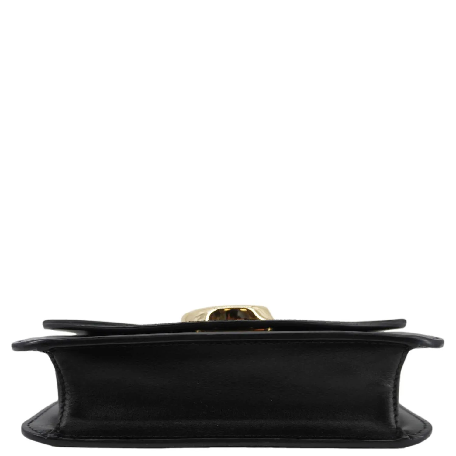 CHLOE C Chain Suede Clutch Crossbody Bag Black
