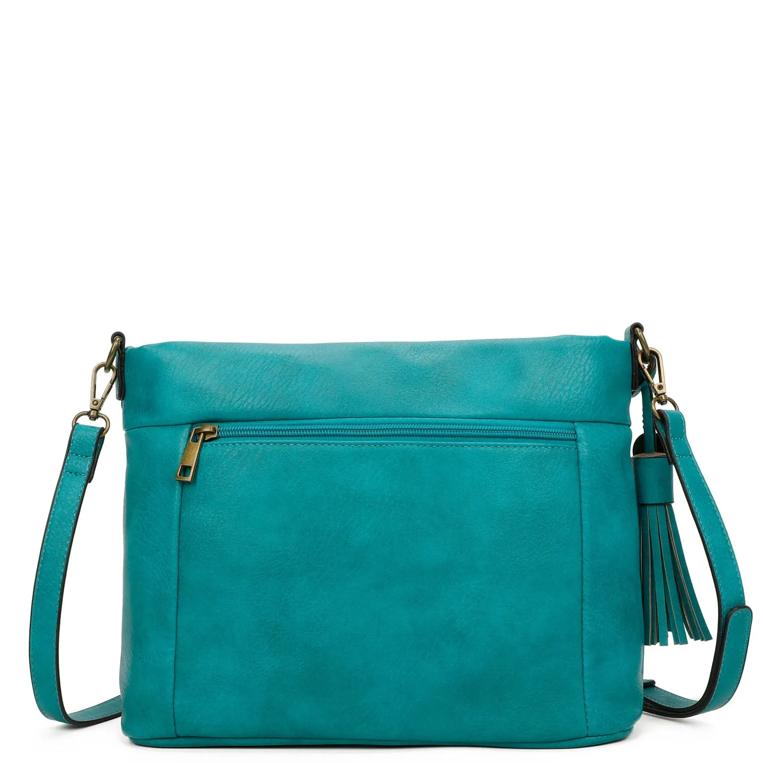 Christina Crossbody Vegan Leather Bag - Teal