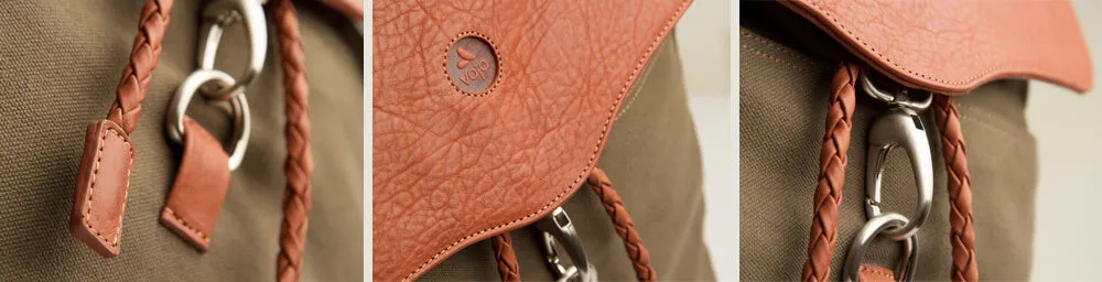 City Hunter – Canvas and Leather Backpack