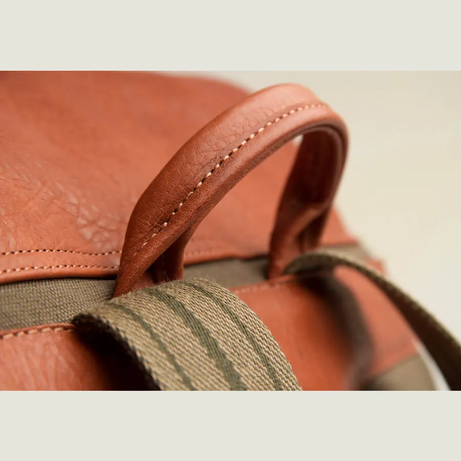 City Hunter – Canvas and Leather Backpack