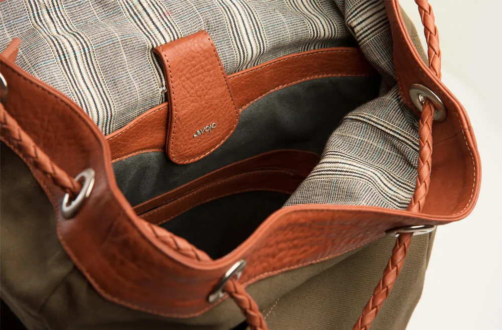 City Hunter – Canvas and Leather Backpack