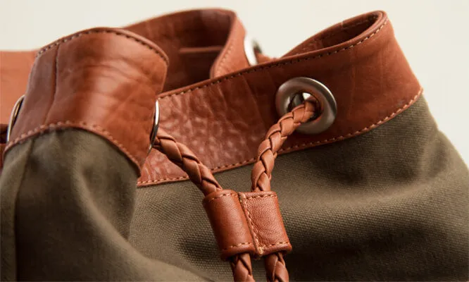 City Hunter – Canvas and Leather Backpack