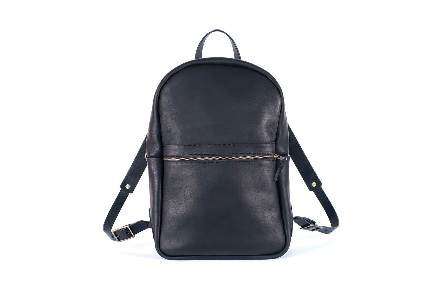 CLASSIC ZIPPERED LEATHER BACKPACK (RTS)