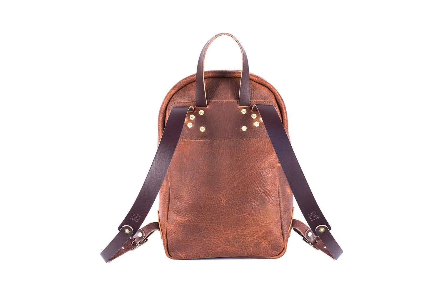 CLASSIC ZIPPERED LEATHER BACKPACK (RTS)