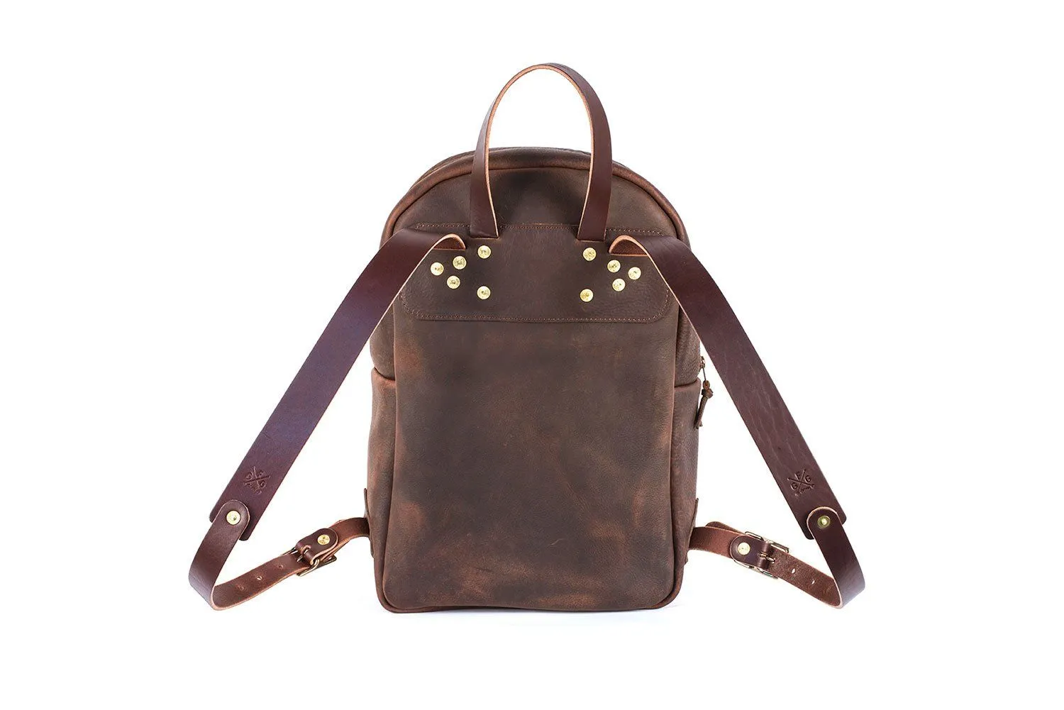 CLASSIC ZIPPERED LEATHER BACKPACK (RTS)