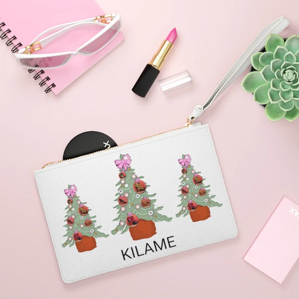 Clutch Bag 'Pink Christmas'