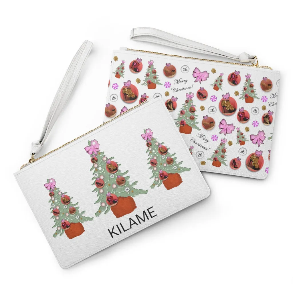 Clutch Bag 'Pink Christmas'