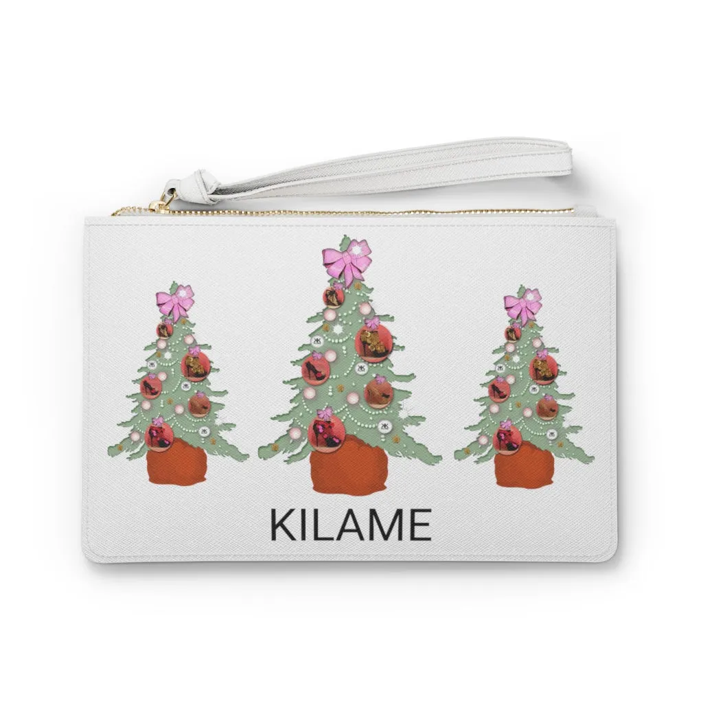 Clutch Bag 'Pink Christmas'