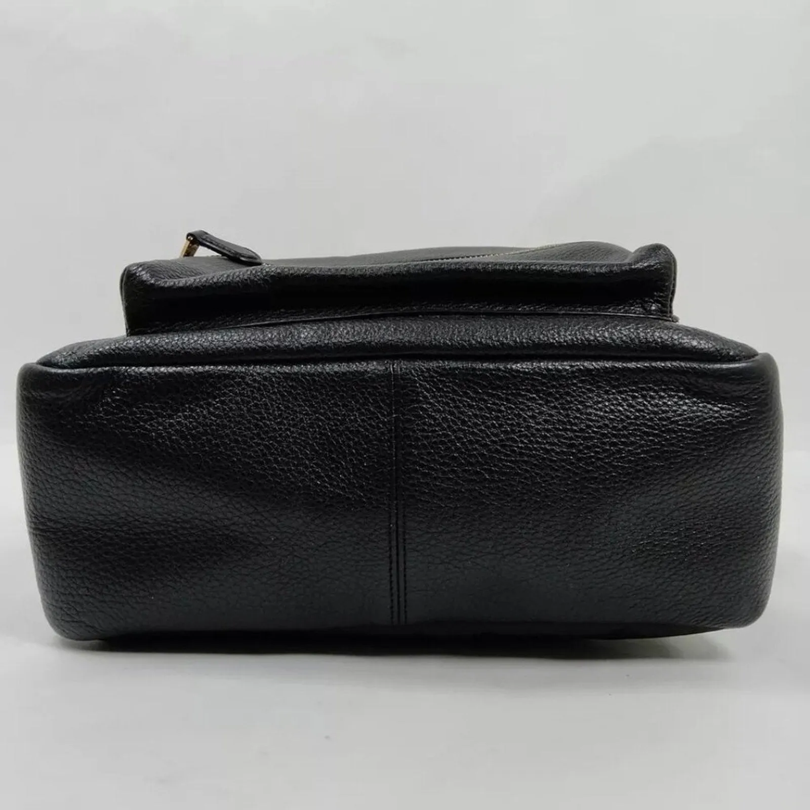 COACH Black Leather Backpack Bag