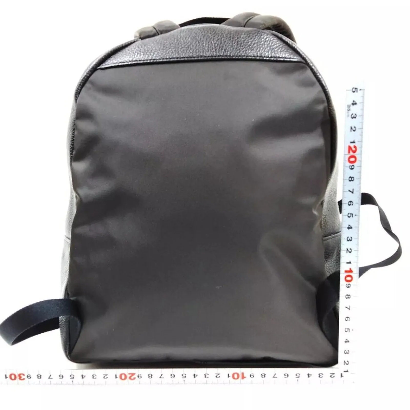 COACH Black Leather Backpack Bag