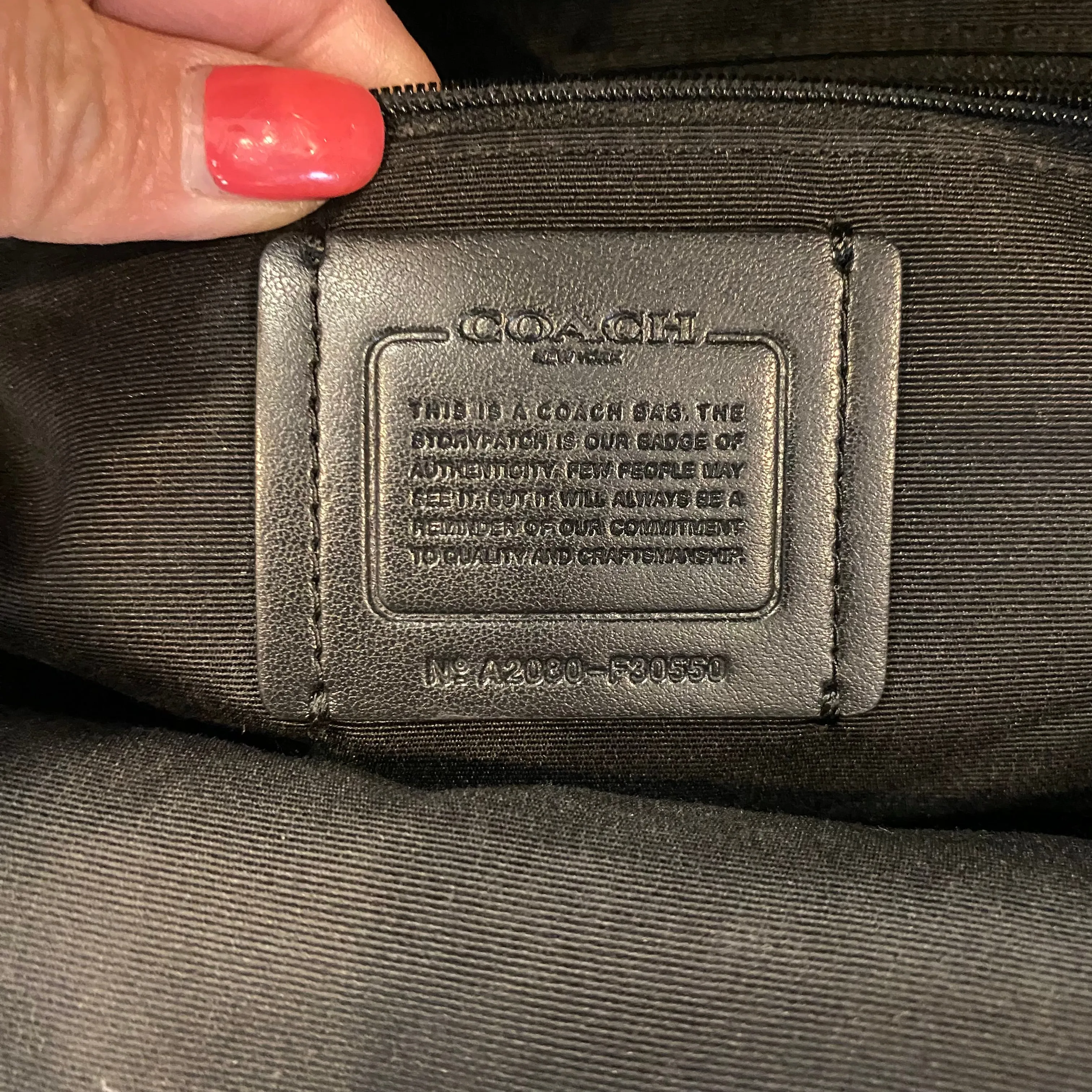 COACH Medium Charlie Black Leather Medium Backpack