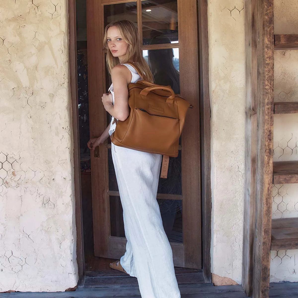 Comes In Waves Bag - Camel