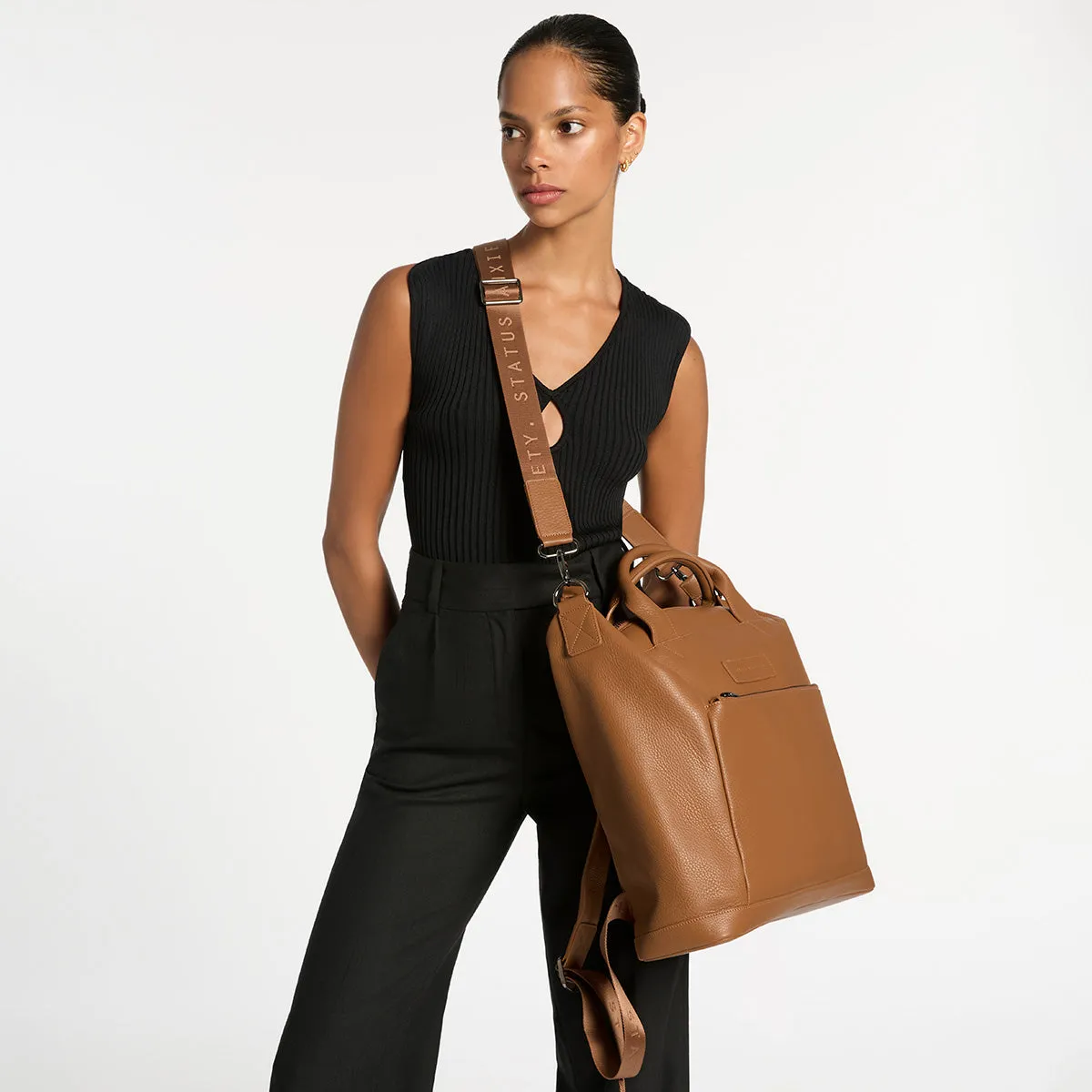 Comes In Waves Bag - Camel