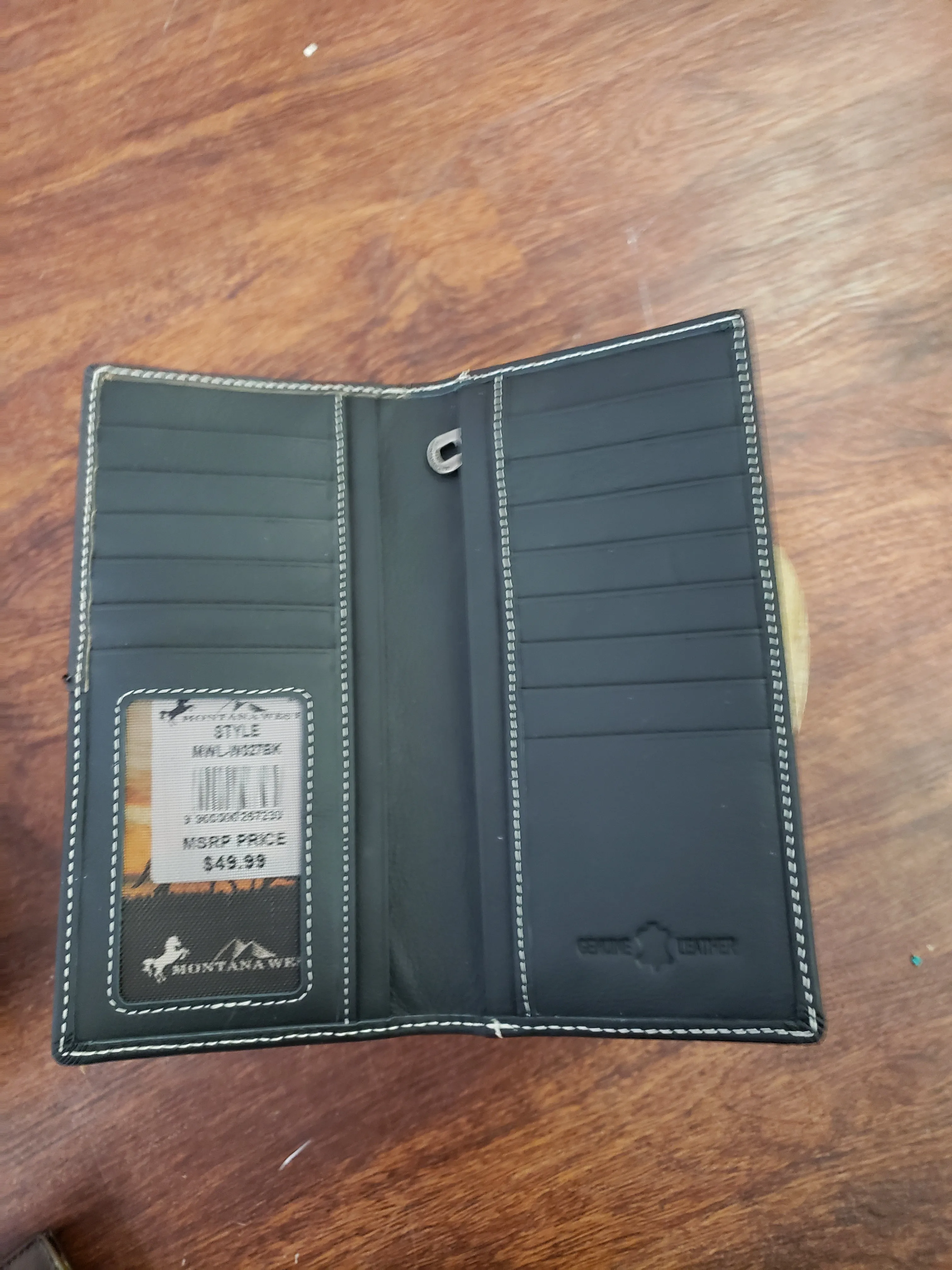 Concho Men's Wallet: Black