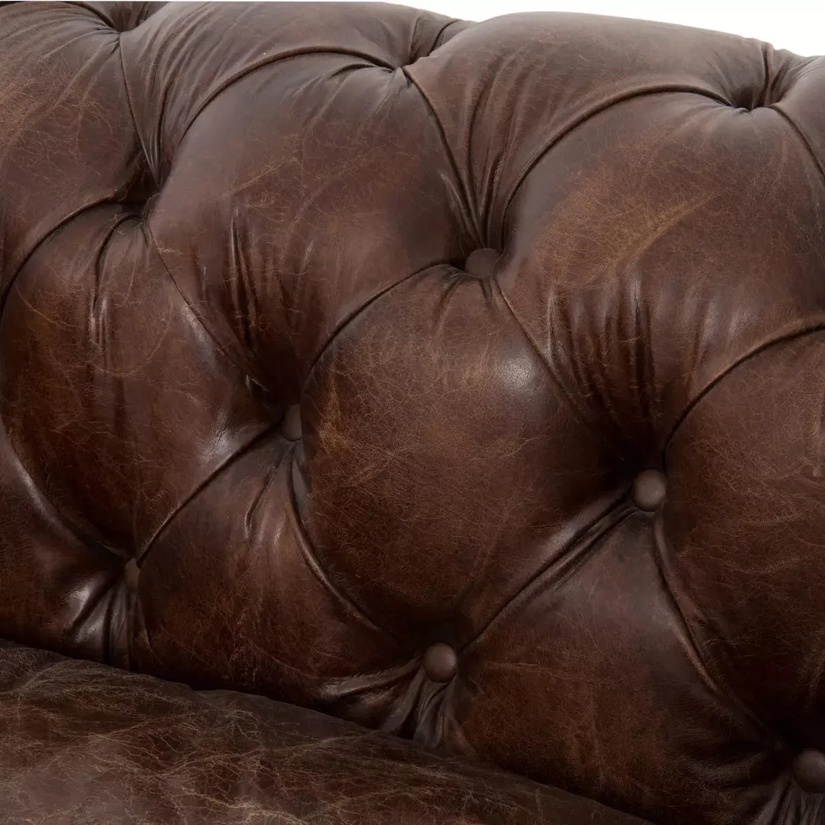 Conrad Chesterfield Leather Sofa