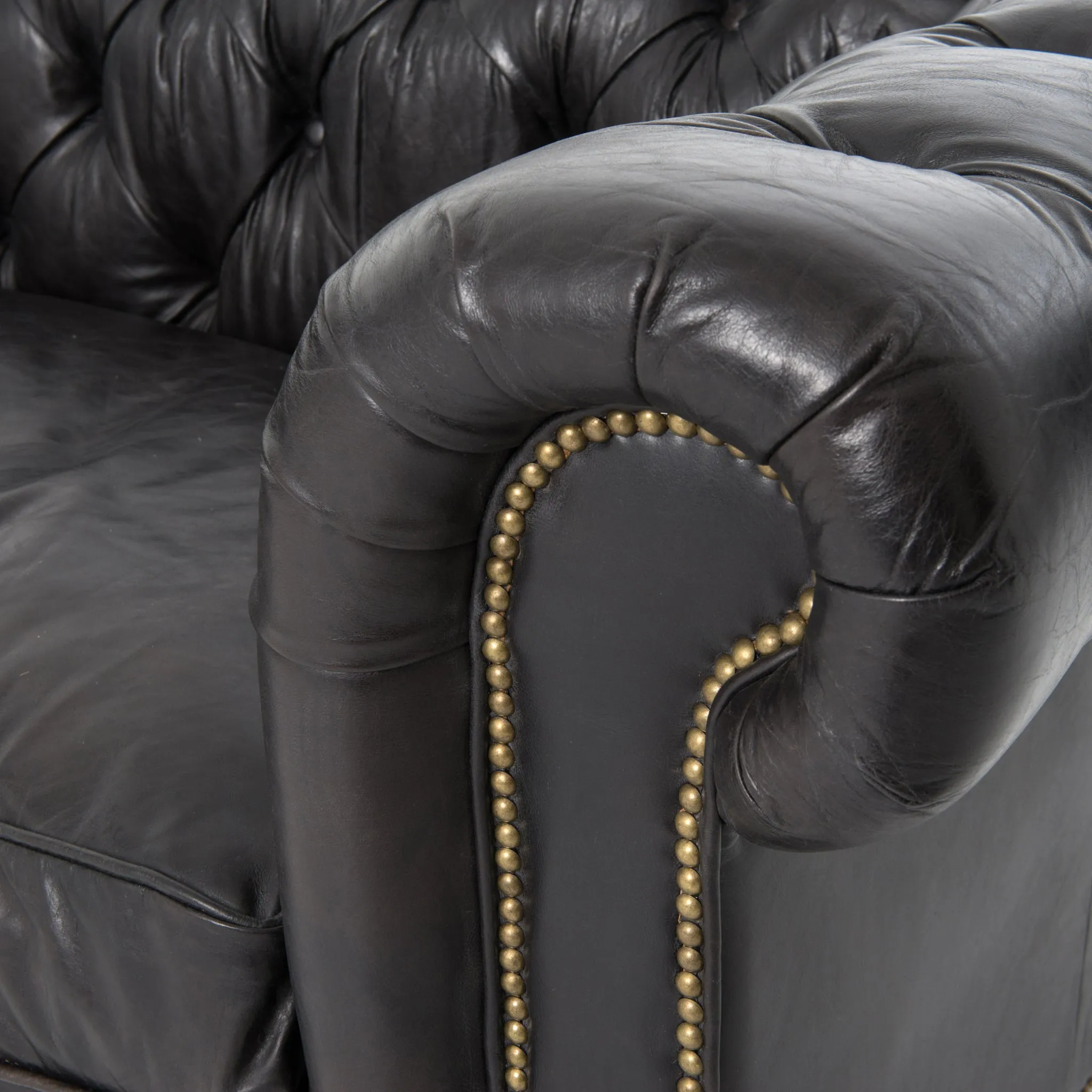 Conrad Chesterfield Leather Sofa