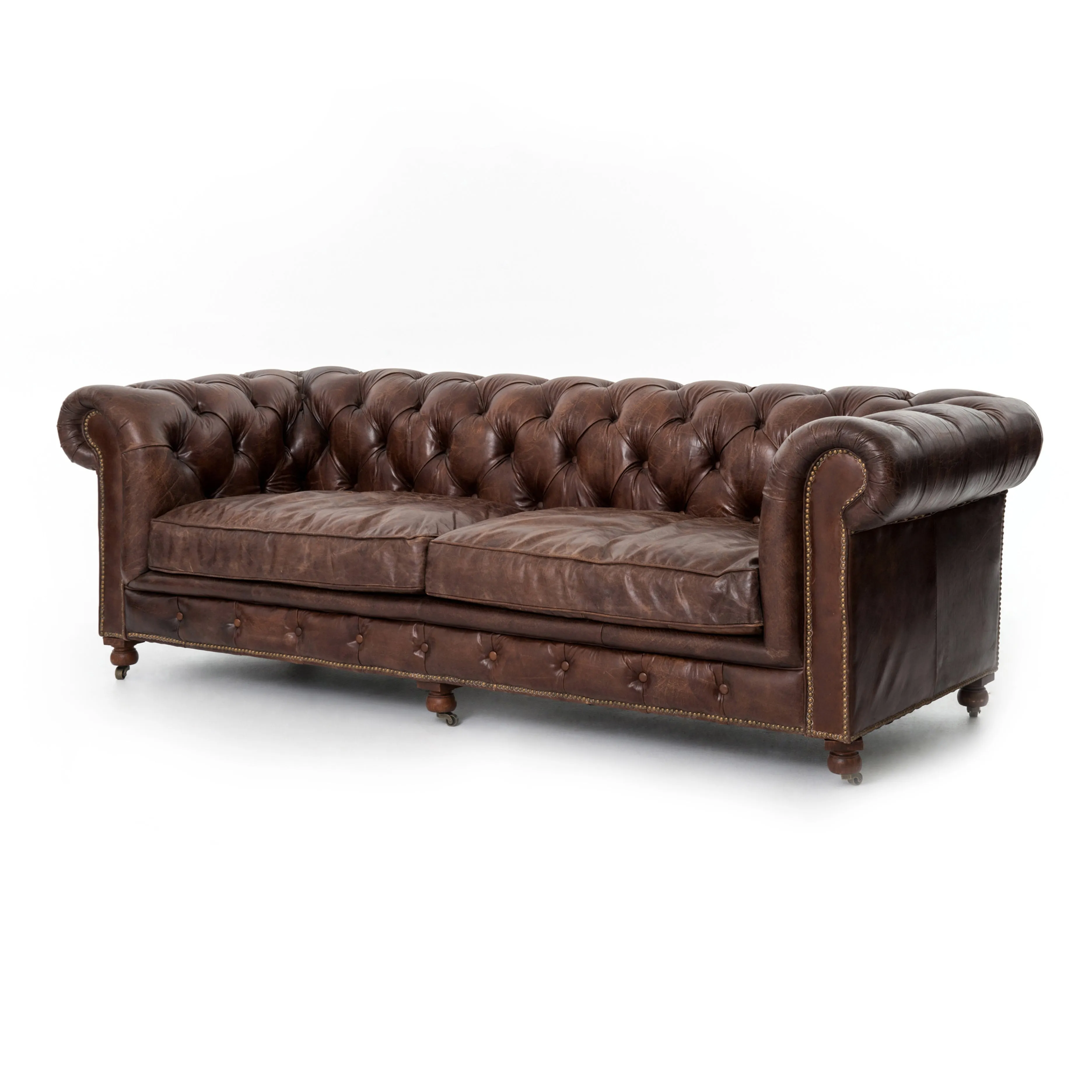 Conrad Chesterfield Leather Sofa