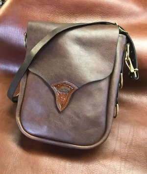 Convertable Shoulder-Backpack Leather Bag