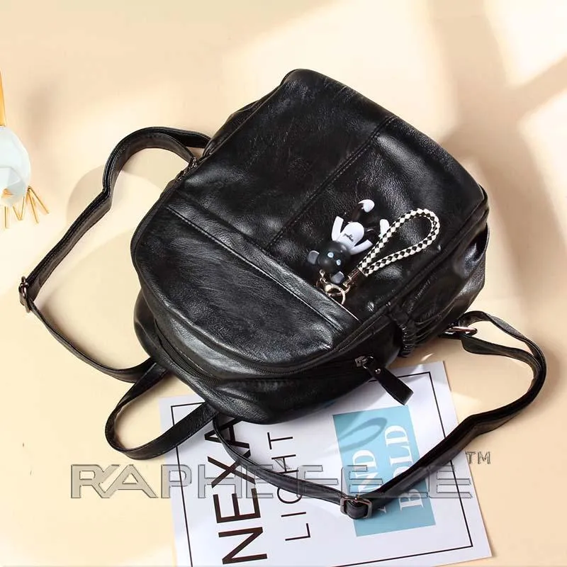 Cross body Classic Small Backpack for Woman - Classic Black Color